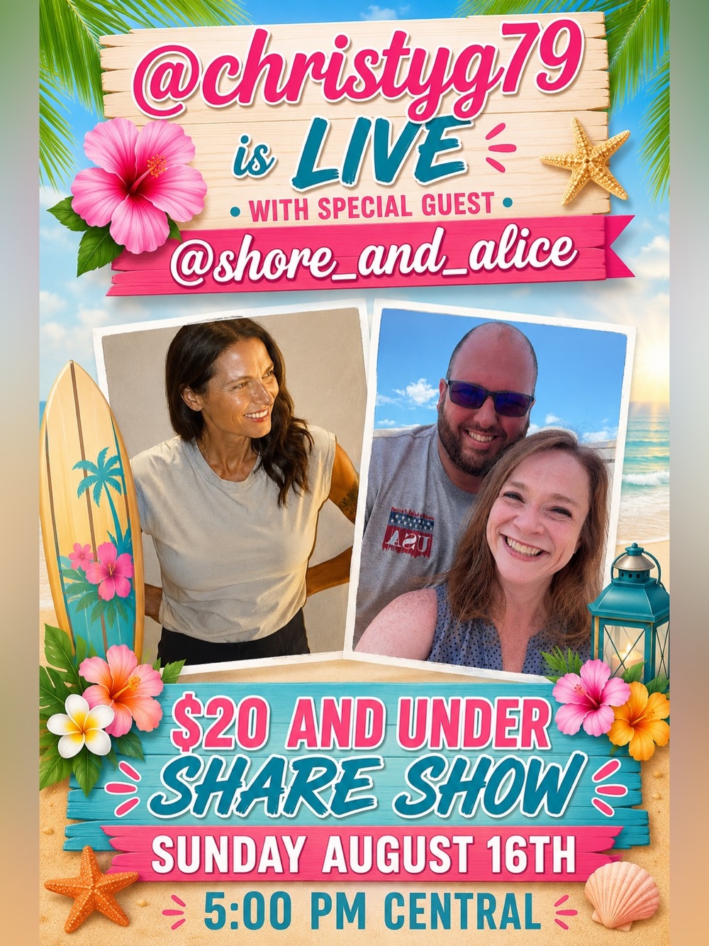 $18 & Under Share Show  @msselena05 Sunday, August 2nd -5:30 central and Be Kind - Picture 3 of 15